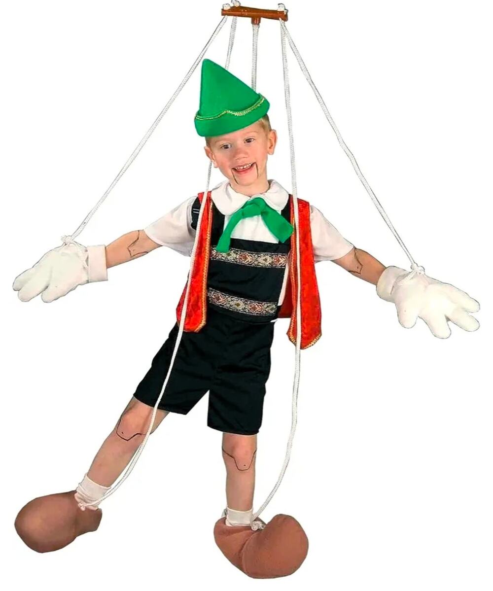 Pinocchio Puppet Kids Halloween Costume